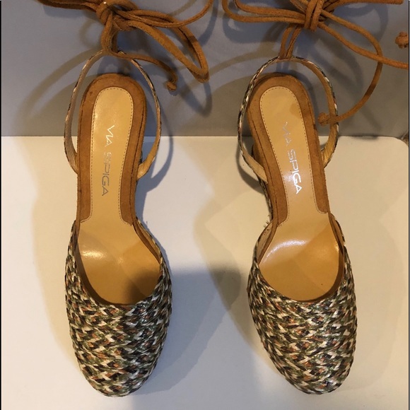 Via Spiga woven raffia sandals - Picture 4 of 5